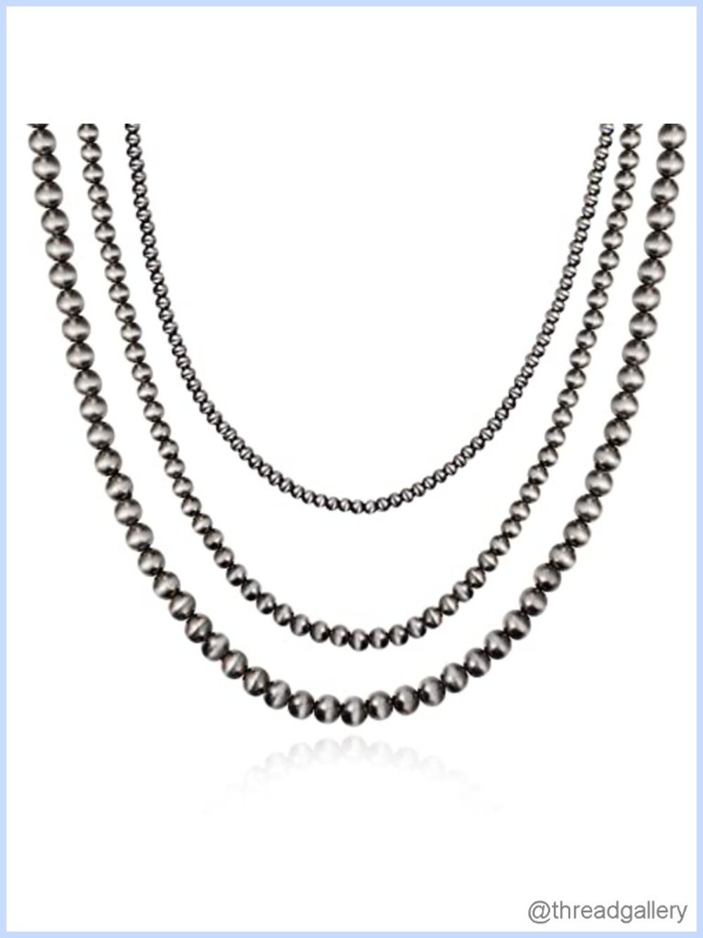 Layered Navajo Pearl Choker Necklace Western Cowgirl Boho Jewelry Gift for Women